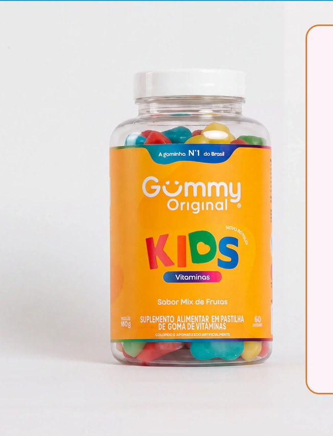 Gummy Kids® Vitaminas - Mix de Frutas 180g